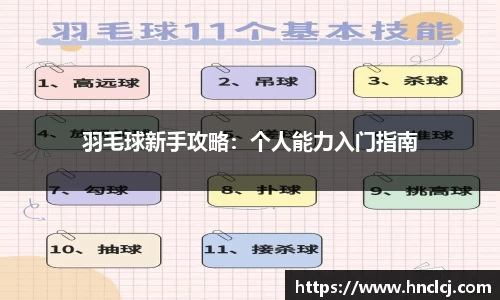 羽毛球新手攻略：个人能力入门指南